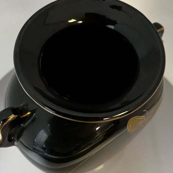 Fine Arts Japanese Black/Gold Gilt Vase - Picture 9 of 9